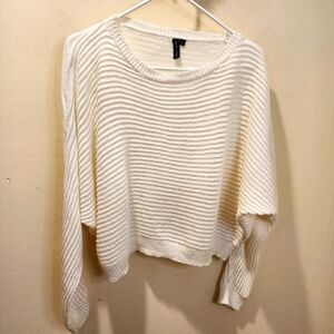 Moom&madison Ivory Dolman Sleeves Sweater size L